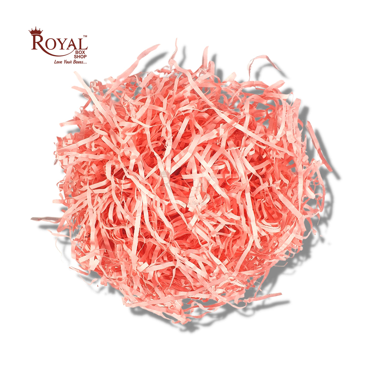 RoyalBoxShop Premium Shredded Paper for Gift Packing (200g) I Pink