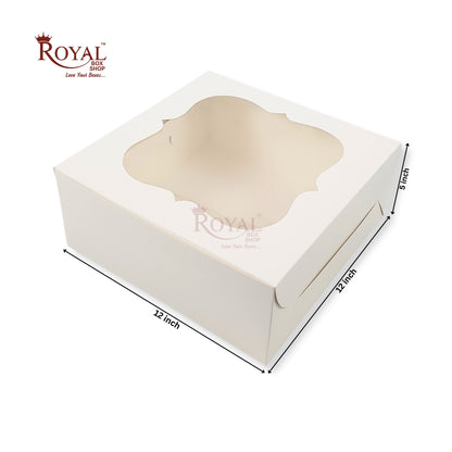 Cake Box With Window - Size 12"x12"x5"
