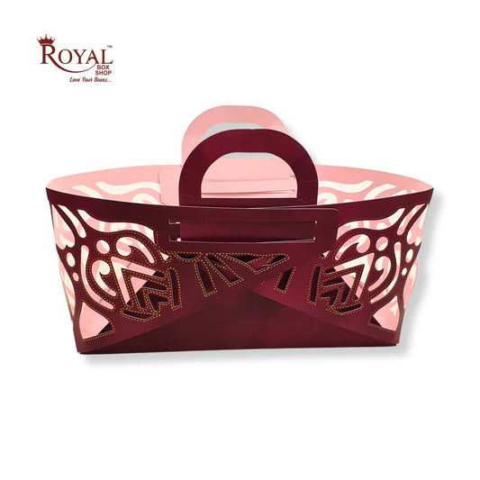 4 Jar Gift Hamper Bags - Laser Cut Gold Foiling