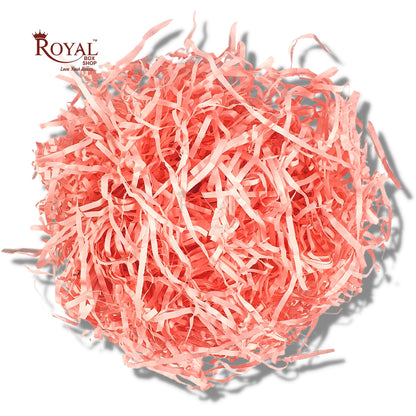 RoyalBoxShop Premium Shredded Paper for Gift Packing (200g) I Pink