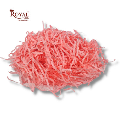 RoyalBoxShop Premium Shredded Paper for Gift Packing (200g) I Pink